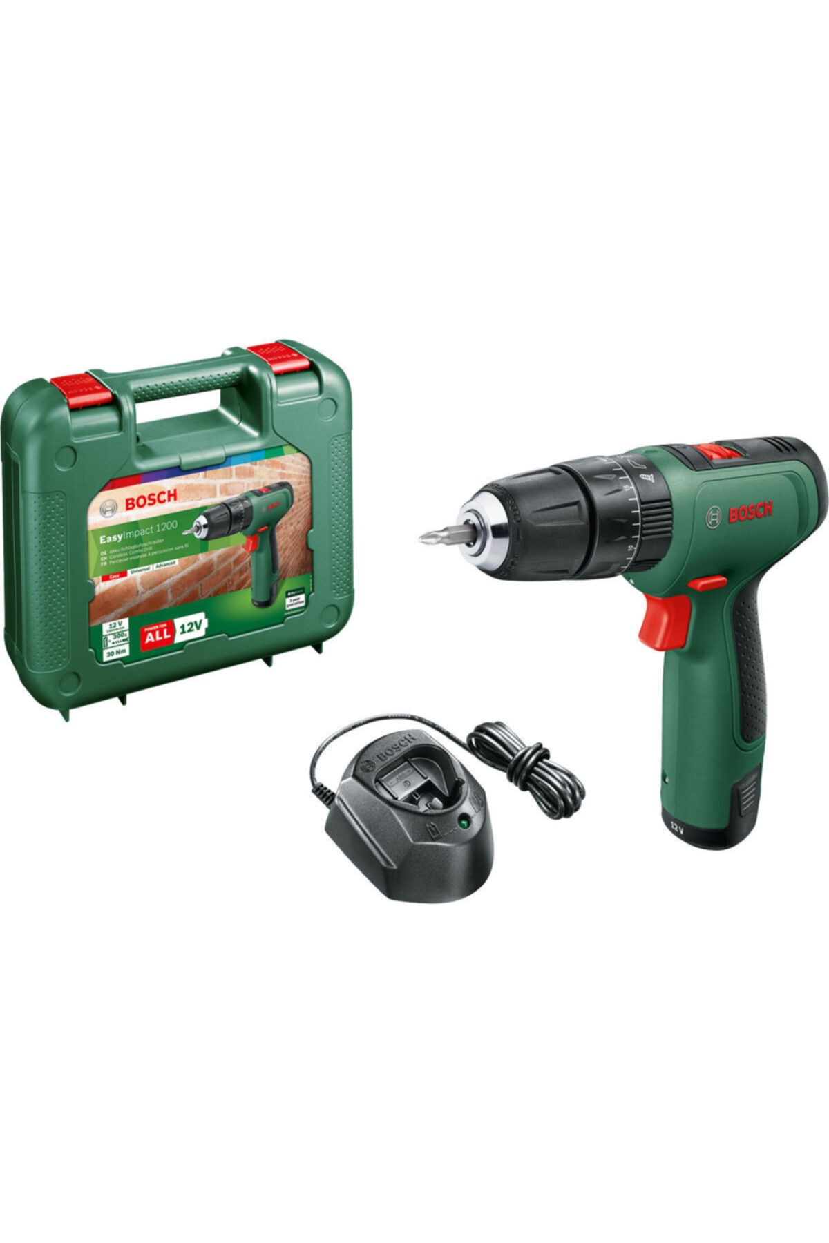 BOSCH Easyımpact 1200 1,5ah Tek Akü Iki Vitesli Darbeli Delme/vidalama Makinesi - 06039d3104