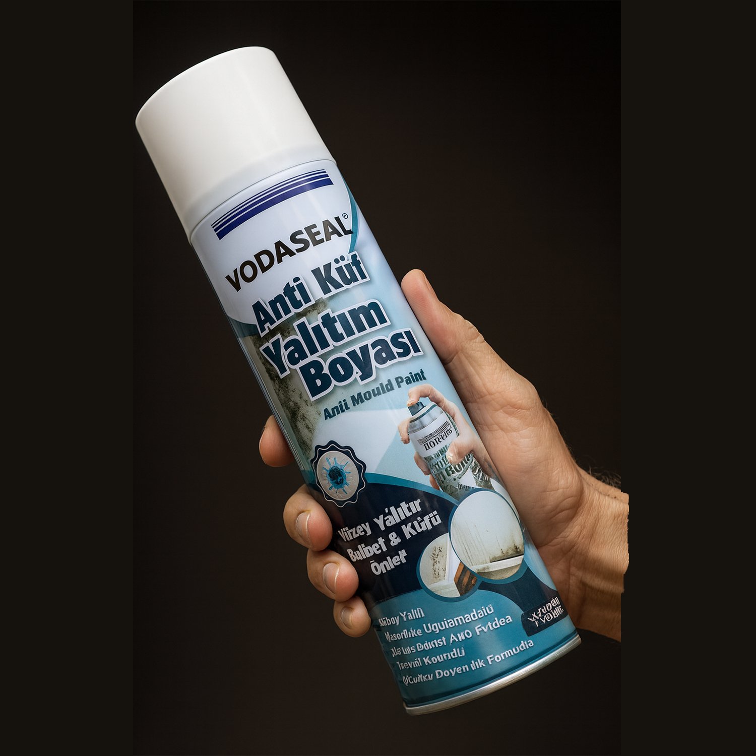 Nem Küf Karşıtı Yalıtım Boyası Rutubet Önleyici Kapatıcı Izolasyon Kaplama 500 ml Beyaz 350 gr