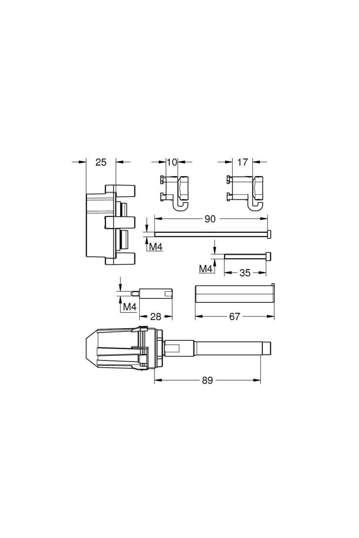 Universal Uzatma Seti, 25 Mm - 14056000