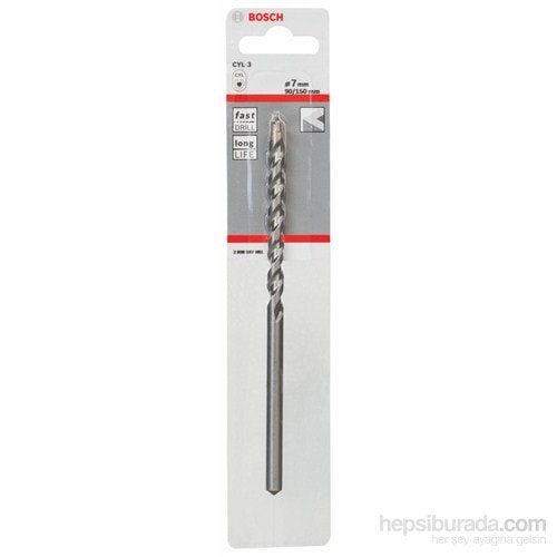 BOSCH - Beton Matkap Ucu Cyl-3 - 7 X 90 X 150 Mm, D 6,5 Mm