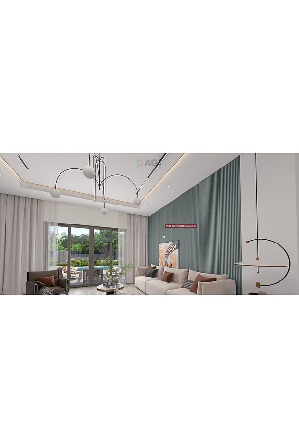 AKYÜREK  LB 3783 MODEL ZAMANSIZ GRİ RENK DEKOR PROFİL DUVAR KAPLAMA PANRL LAMBRİ