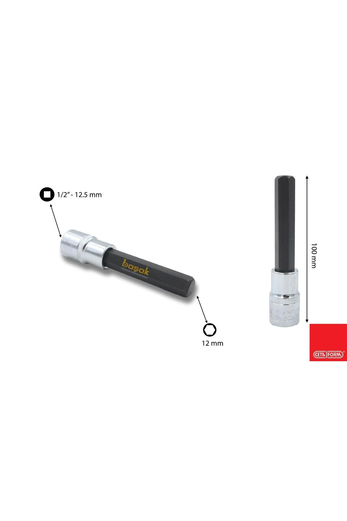 12 Mm Uzun Tip 1/2” Lokmalı Allen C28s-h12l
