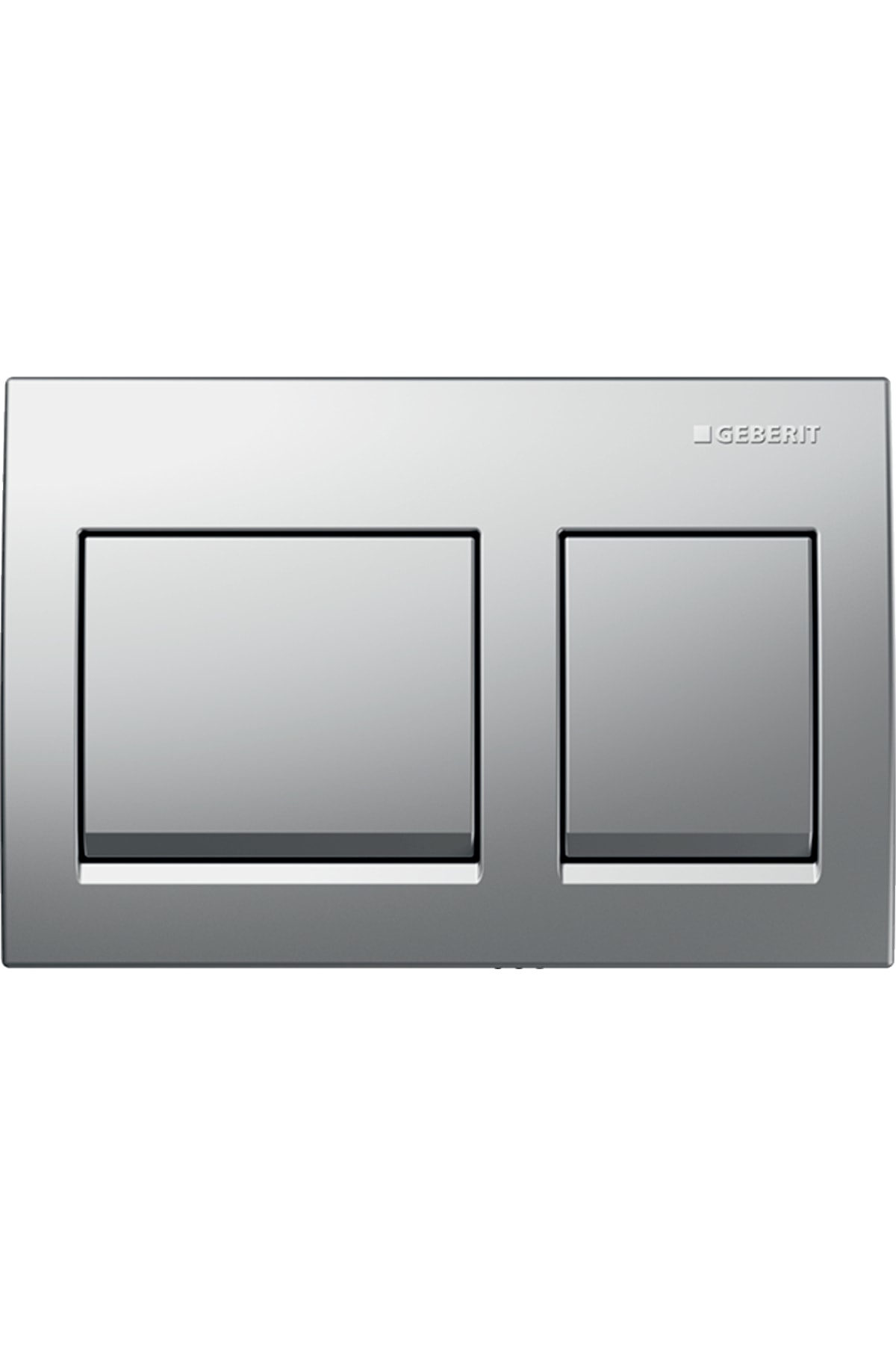 Alpha35 Kumanda Kapağı Çift Basmalı, Parlak Krom, 115.045.21.5