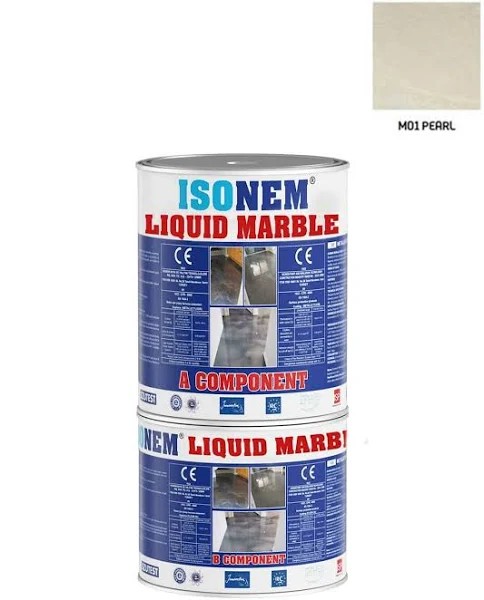 İsonem Liquid Marble Sıvı Mermer 2,5 kg M01 Pearl