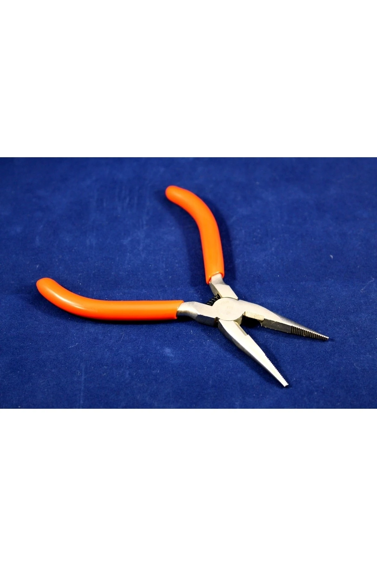 1 Adet - Tırtıklı Kargaburun Pense, Takı Pensesi, Yaylı El Işi Pense, Hobi Tipi Pense,