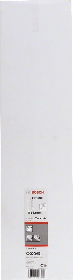 BOSCH Beton Için 1 1/4'' Unc Girişli Sulu Elmas Karot Ucu 132MM 2608601742