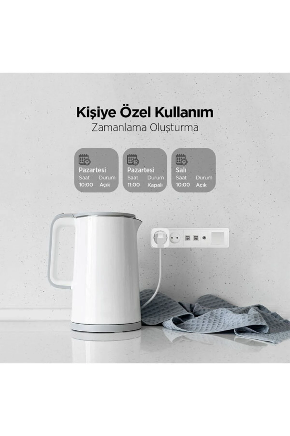 by ttec SP01 16A Akım Korumalı WiFi Akıllı Priz 3AP01