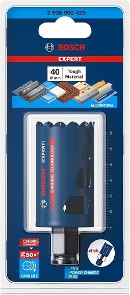 BOSCH 40 mm Expert Sert Malzemeler Için Panç 2608900425