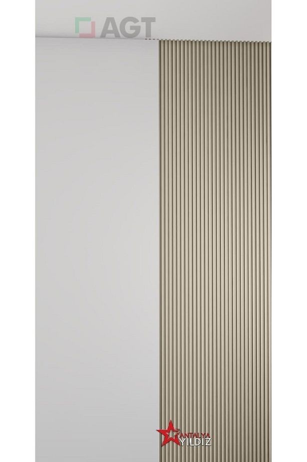 Antalya Yıldız Duvar Lambri Profili Lb 3783 Duvar Profili Soft Touch yeni gri
