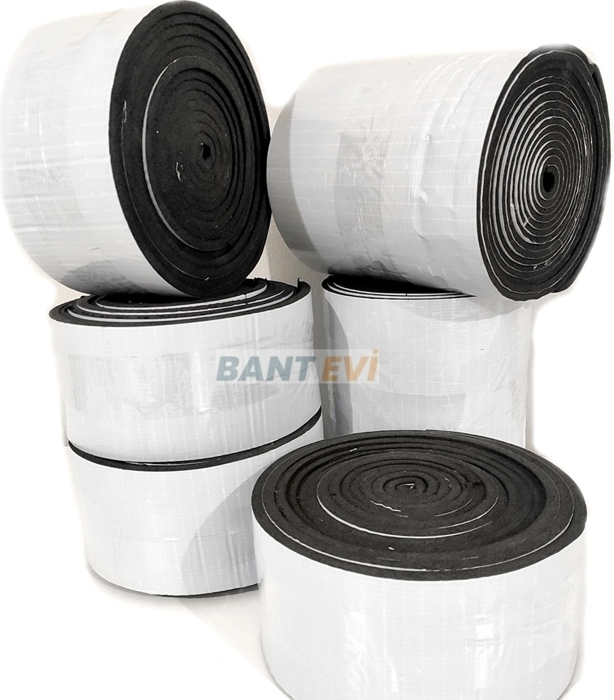 Araç Oto Ses Isı Yalıtım 6mm 10cmx5m Yapışkanlı Kauçuk Izolasyon Malzemesi