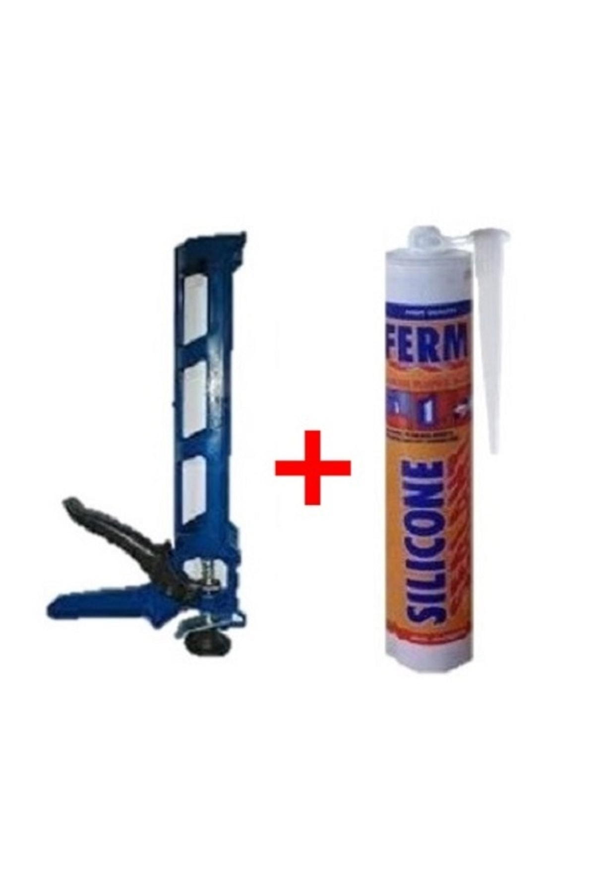 Fermfix Genel Amaçlı Şeffaf Silikon Ve Silikon Mastik Tabancası Seti