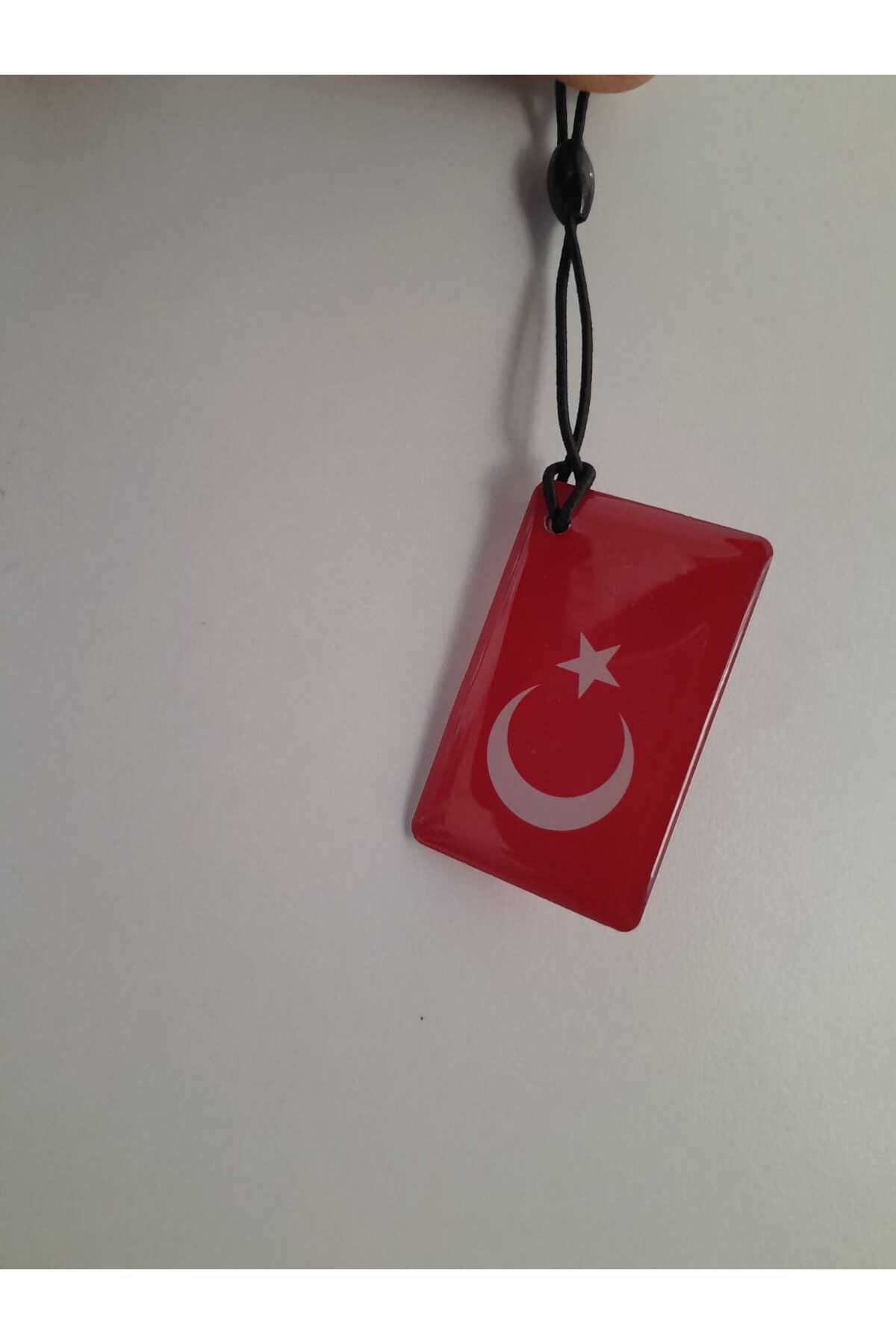 Türk Bayraklı125 Khz Proximity Rfıd Manyetik Anahtarlıklar Akıllı Kilit