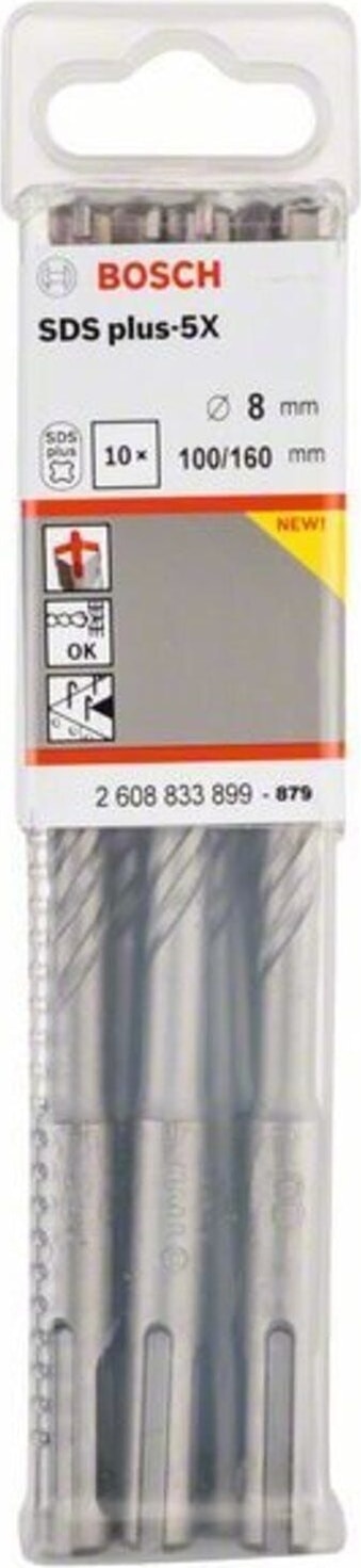 BOSCH Sds-Plus 5x Kırıcı Matkap Ucu 8*160 mm 5'li Paket