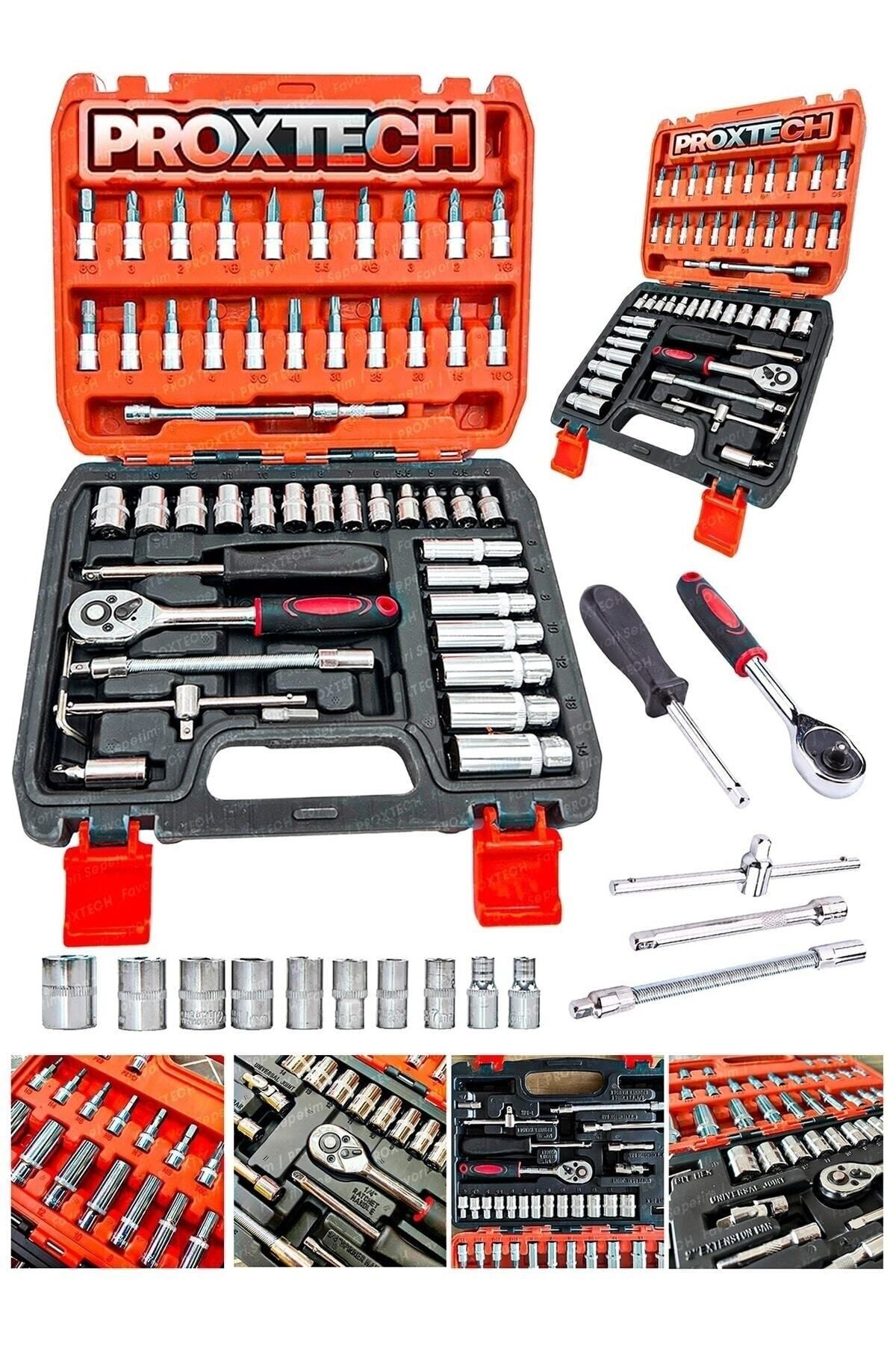 Combo Lokma Anahtar tamir Takımı 53 Adet 1/4 Cırcır Tork Anahtarı soket Seti Oto Tamir Alet Seti