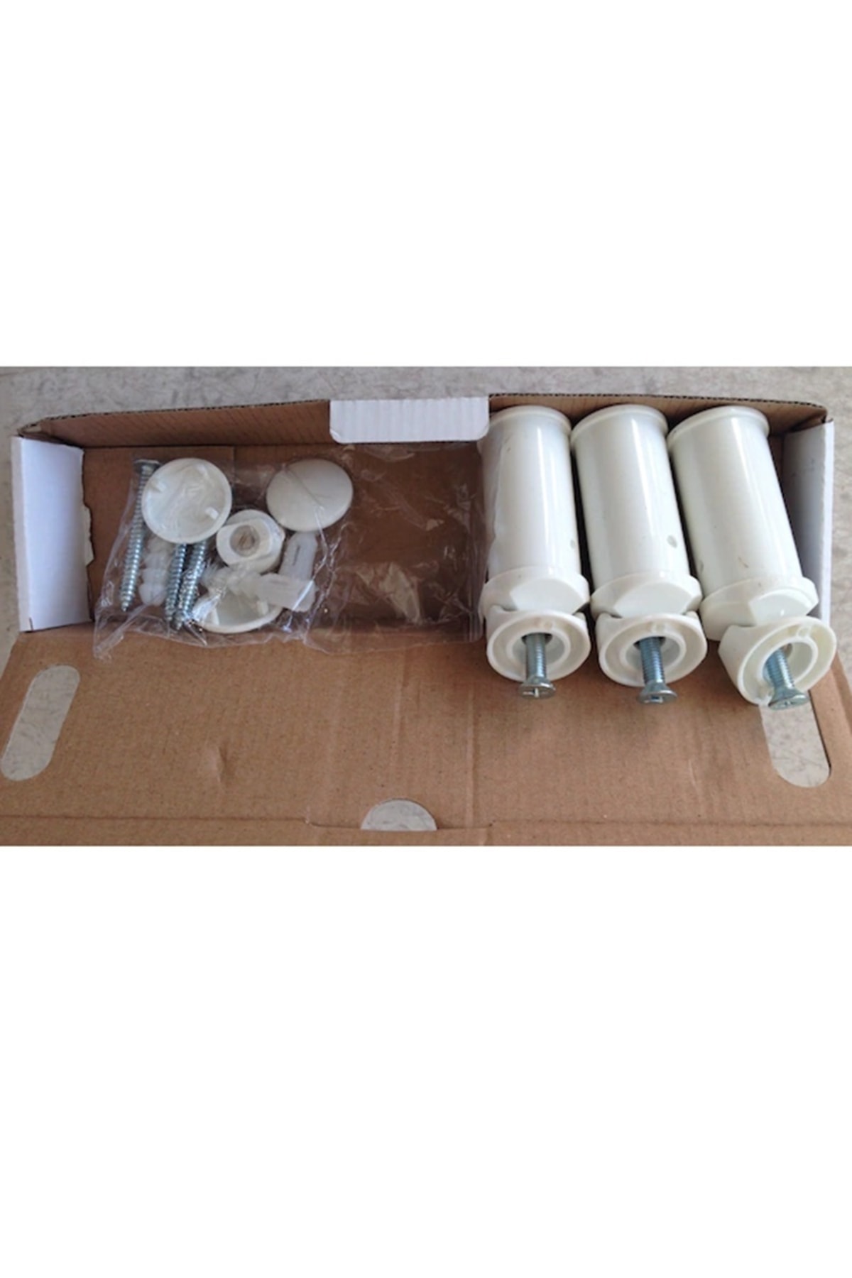 Banyo Havlupan Montaj Aparatı Seti 3'lü Beyaz