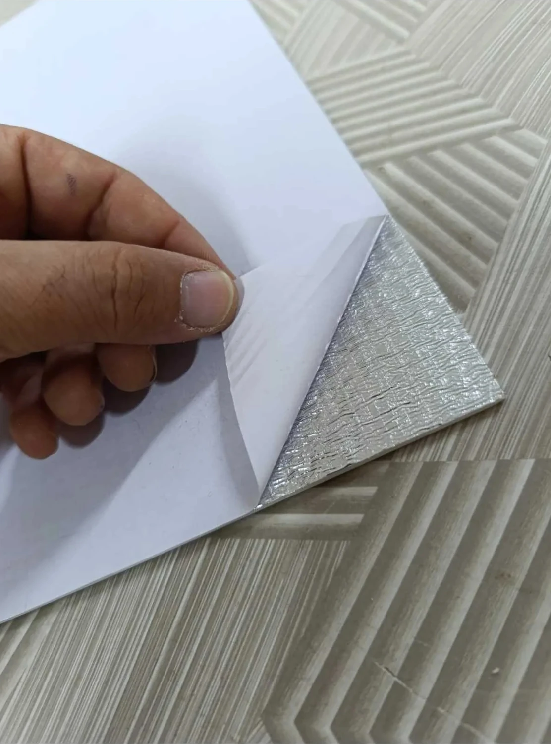 30X60 cm Mermer Desenli Yapışkanlı Seramik Desen Mutfak-Banyo-Wc Pvc Duvar Kaplama Paneli