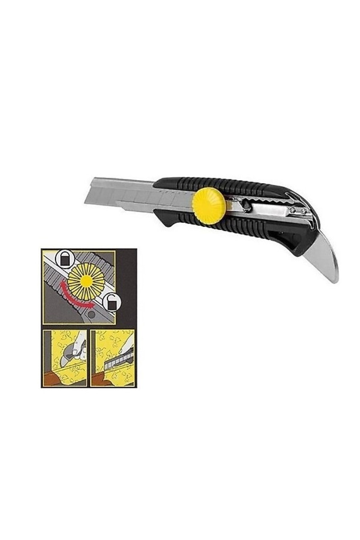 Maket Bıçağı Falçata 18mm Yüksek Kalite Maket Bıçak 6adet