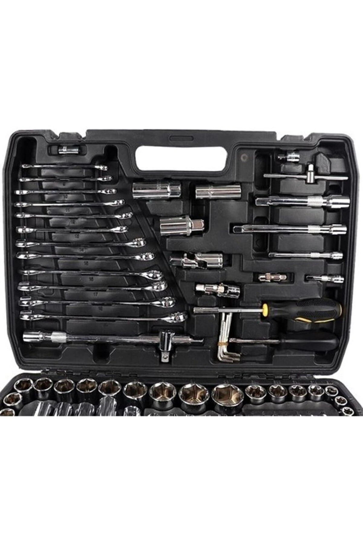 Tam Profesiyonel Germany 216 Parça Lokma Anahtar Takımı Oto Tamirci Full Tam Set 1/2-3/8-1/4