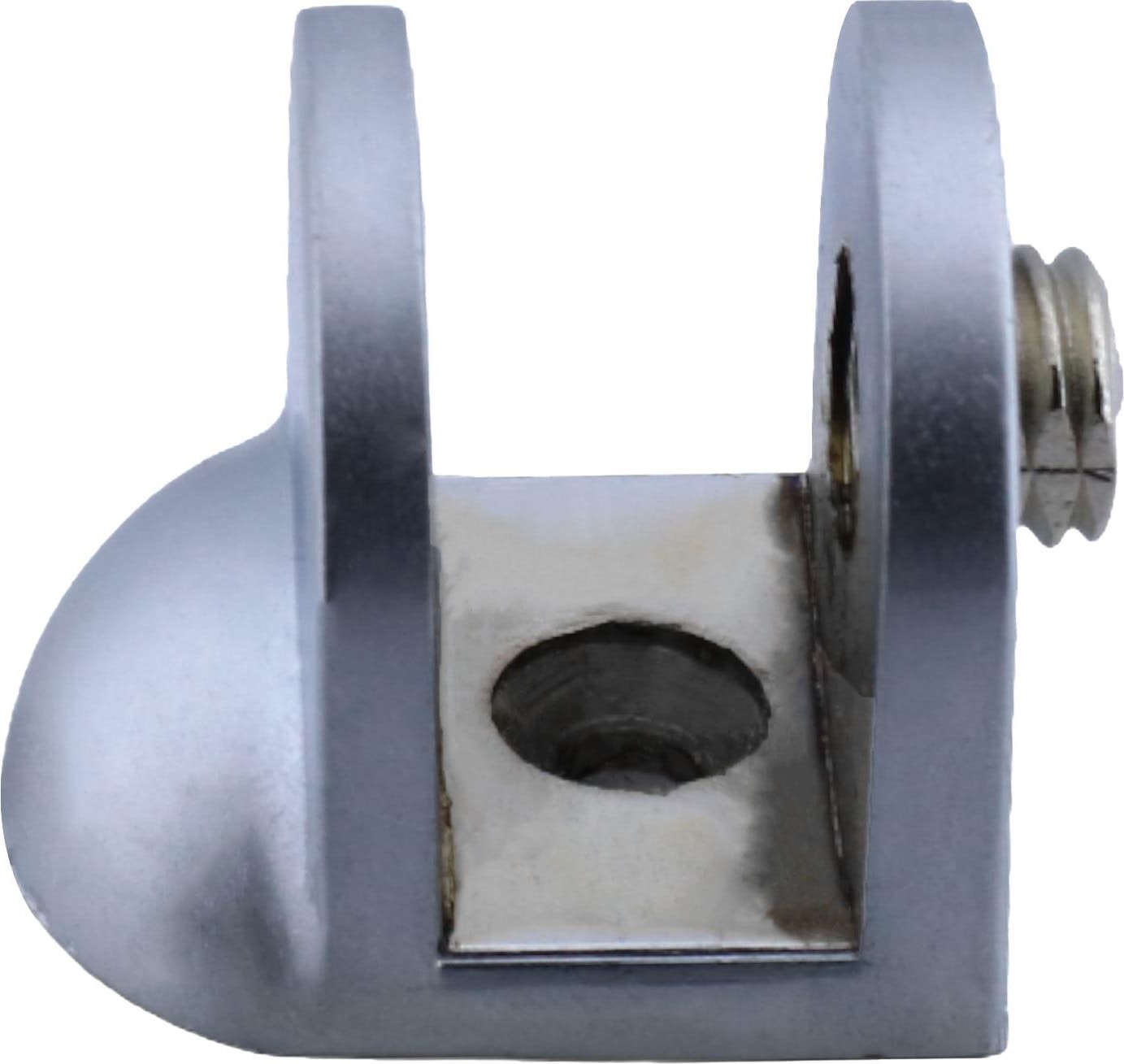 Cam Tutucu Ahşap Raf Tutucu Cam Etejeri Metal U Tipi Vidalı Mat Krom (4 Adet)