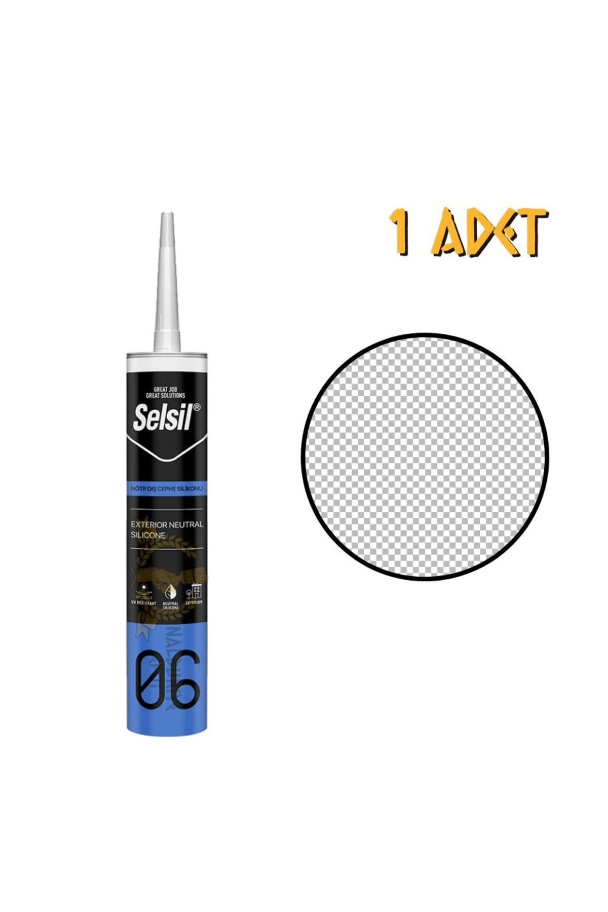 Dış Cephe Nötr Silikon Şeffaf 300 ml 1 Adet