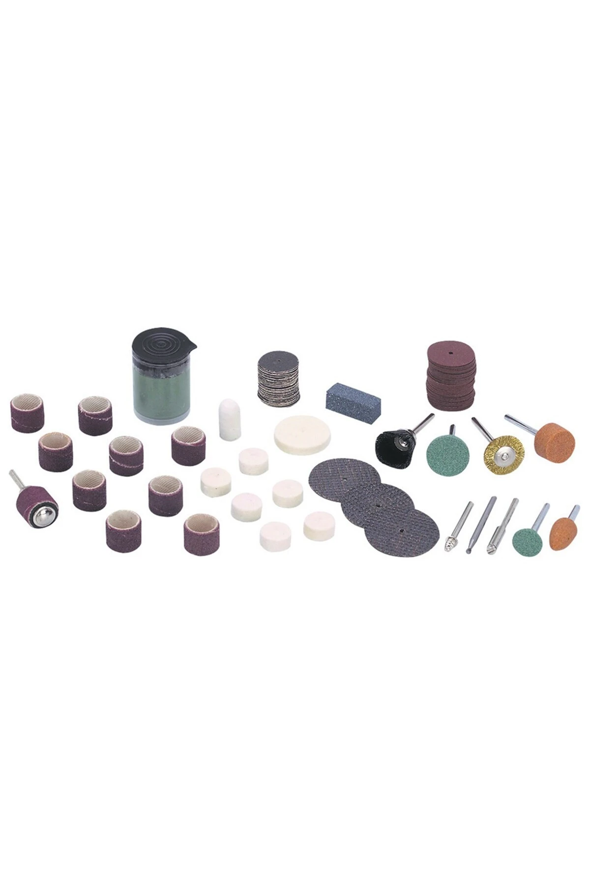 105 Parça Oyma Taşlama Zımpara Fırçalama Dremel Gravür Uç Set Hobi Seti