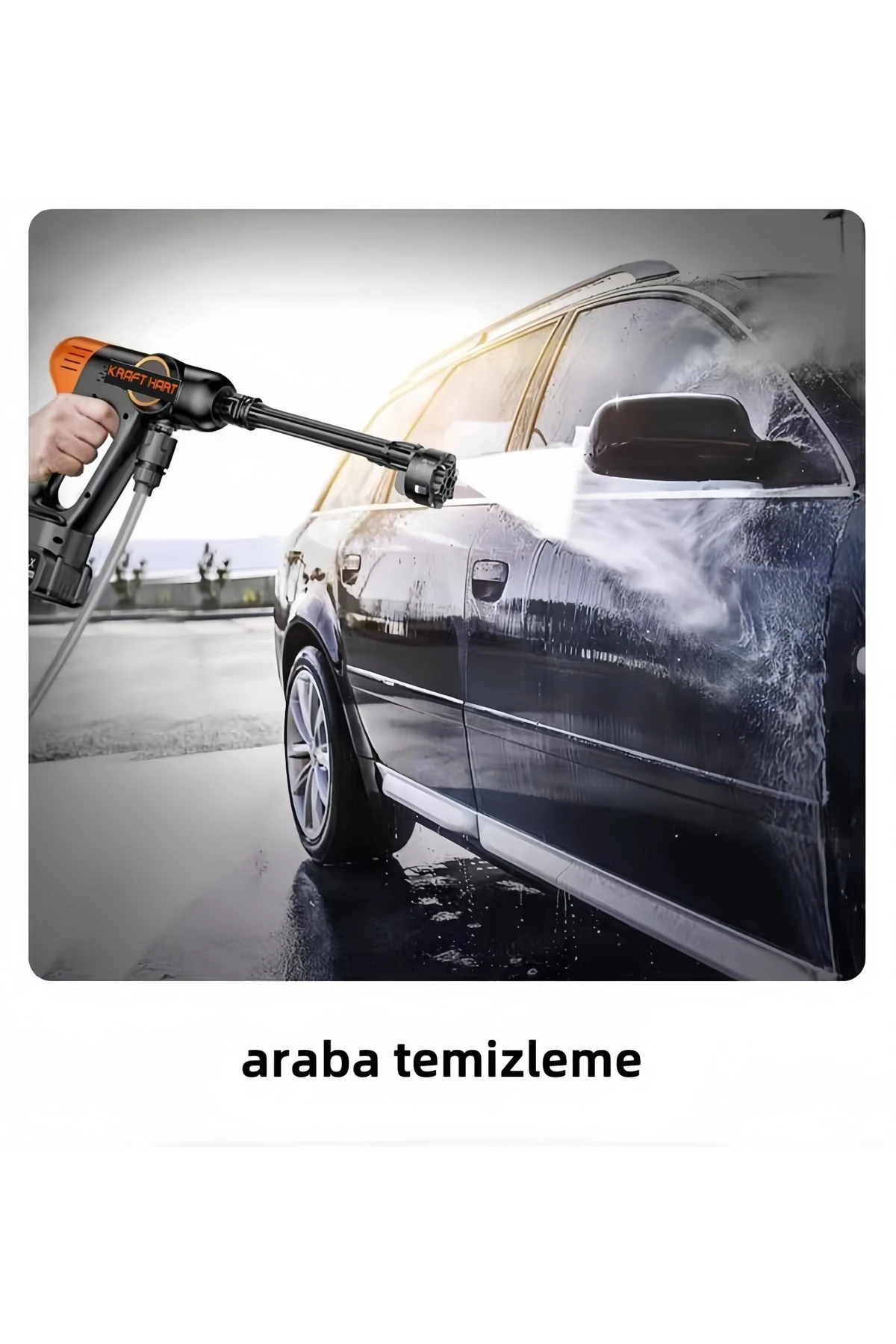 21v Kömürsüz Şarjlı Oto ,hayvan Yıkama, Bahçe Sulama Makinesi Bar Akülü Basınçlı