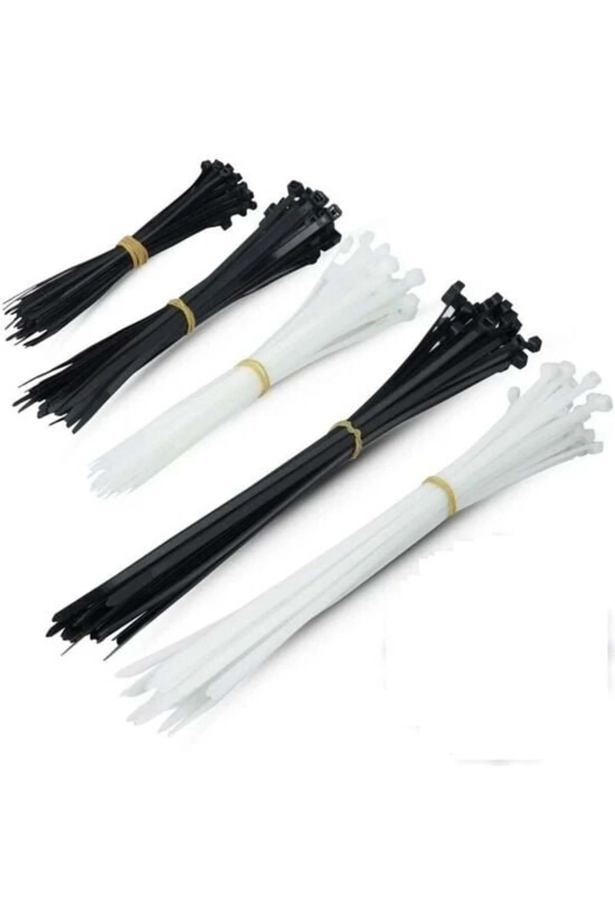 2,5 x 100MM Beyaz Kablo Bağı & Plastik Cırt Kelepçe Paket (100ADET)