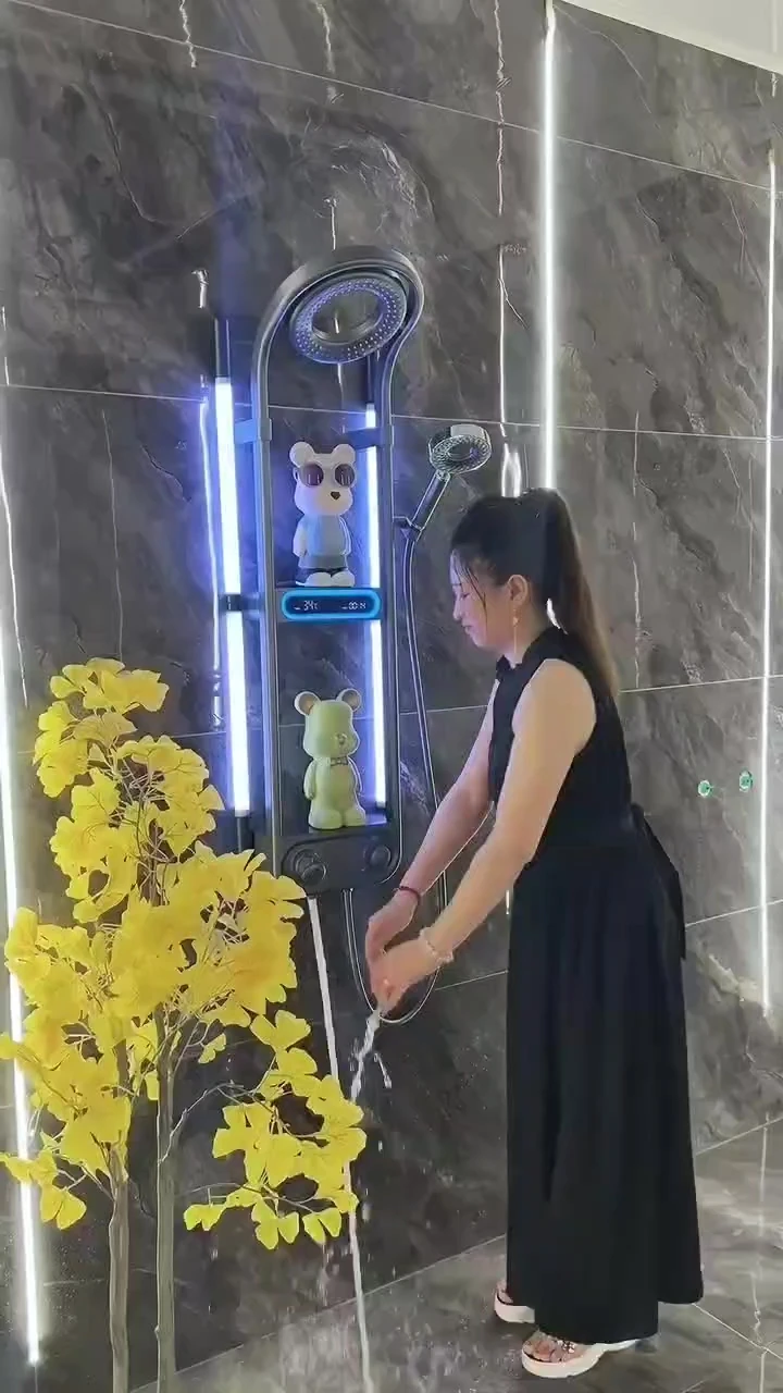 Dijital LED Ekranlı Robot Duş Seti Lüks Şelale ve Yağmur Duş Sistemi