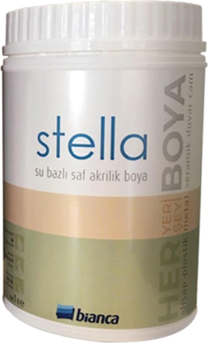 Stella Saf Akrilik Boya Yeni Bambu 1 Lt