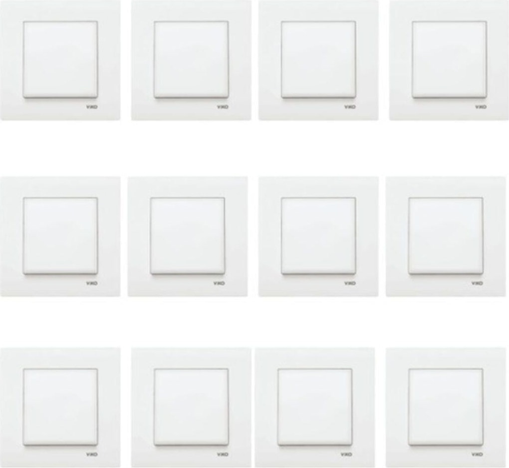 10 Adet  Karre Beyaz Anahtar Set