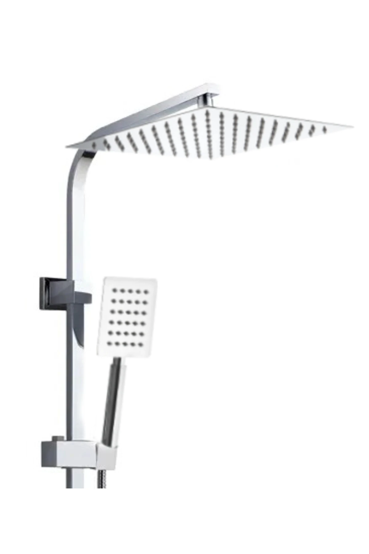 Ful Krom Kare  Yağmurlama Robot Duş Seti - 400KK