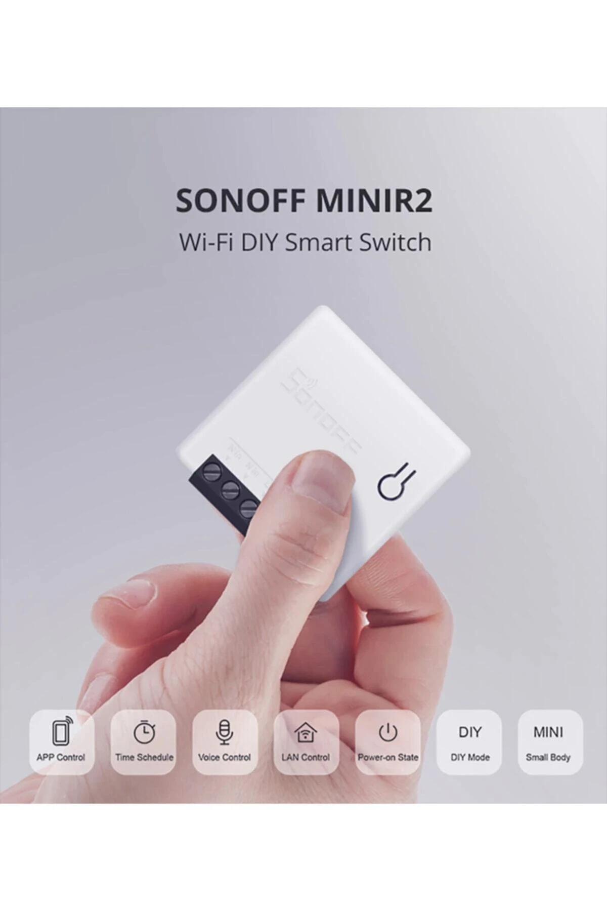 Mını R2 Çift Yönlü Akıllı Wifi Anahtarı