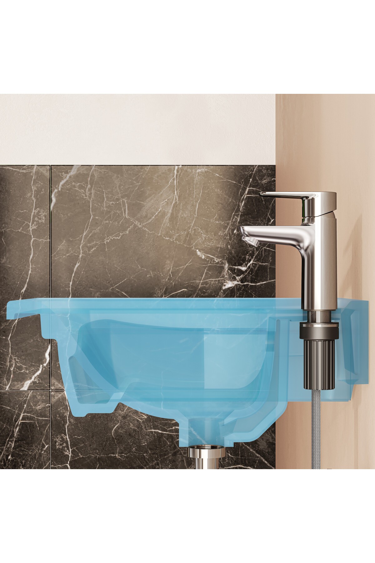 Shift T20 A43656 Lavabo Bataryası, Krom