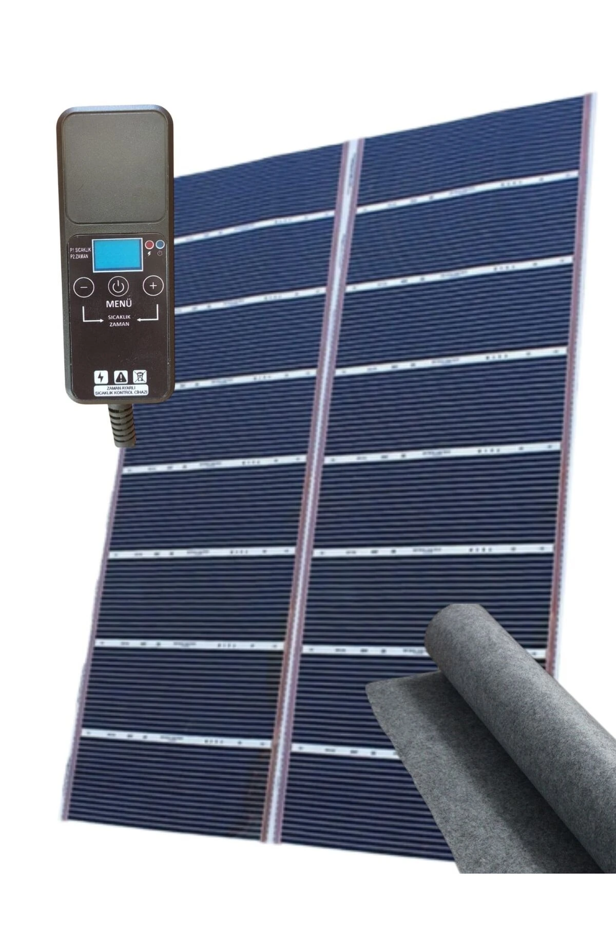 Karbon film ısıtıcı 300x275cm Zaman ayarlı dijital termostatlı ısı izolasyon keçeli