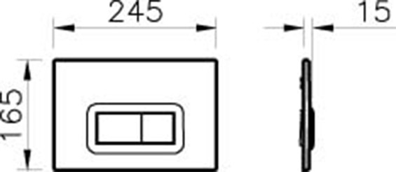 7400685 Loop R Kumanda Paneli Mat Krom