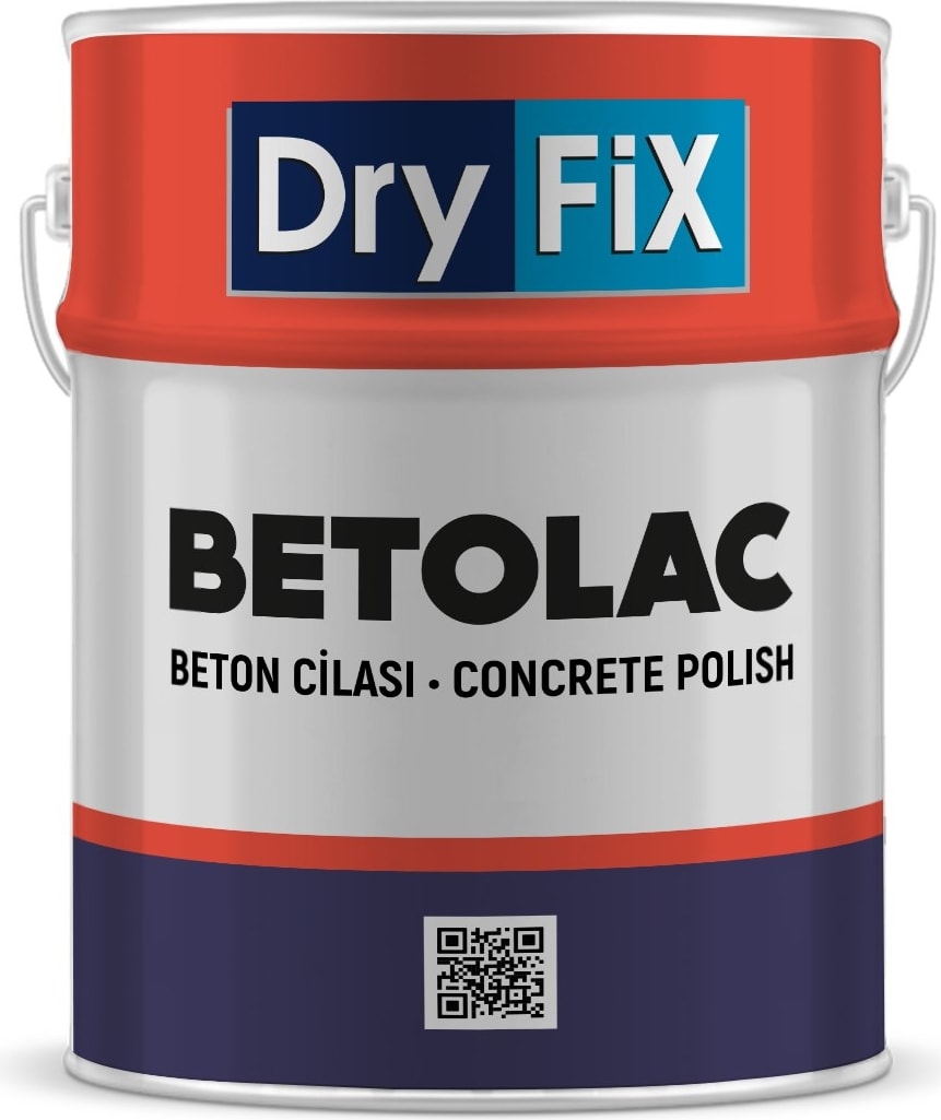 Betolac Poliüretan Esaslı Parlak Beton Cilası 15 kg Şeffaf Uv Dayanımlı