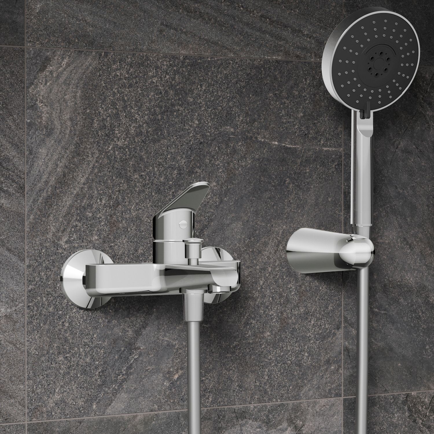 Serenity A42913 Banyo Bataryası, Krom