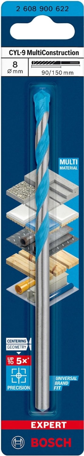 BOSCH Expert 8X150 mm Cyl-9 Çok Amaçlı Matkap Ucu 2608900622