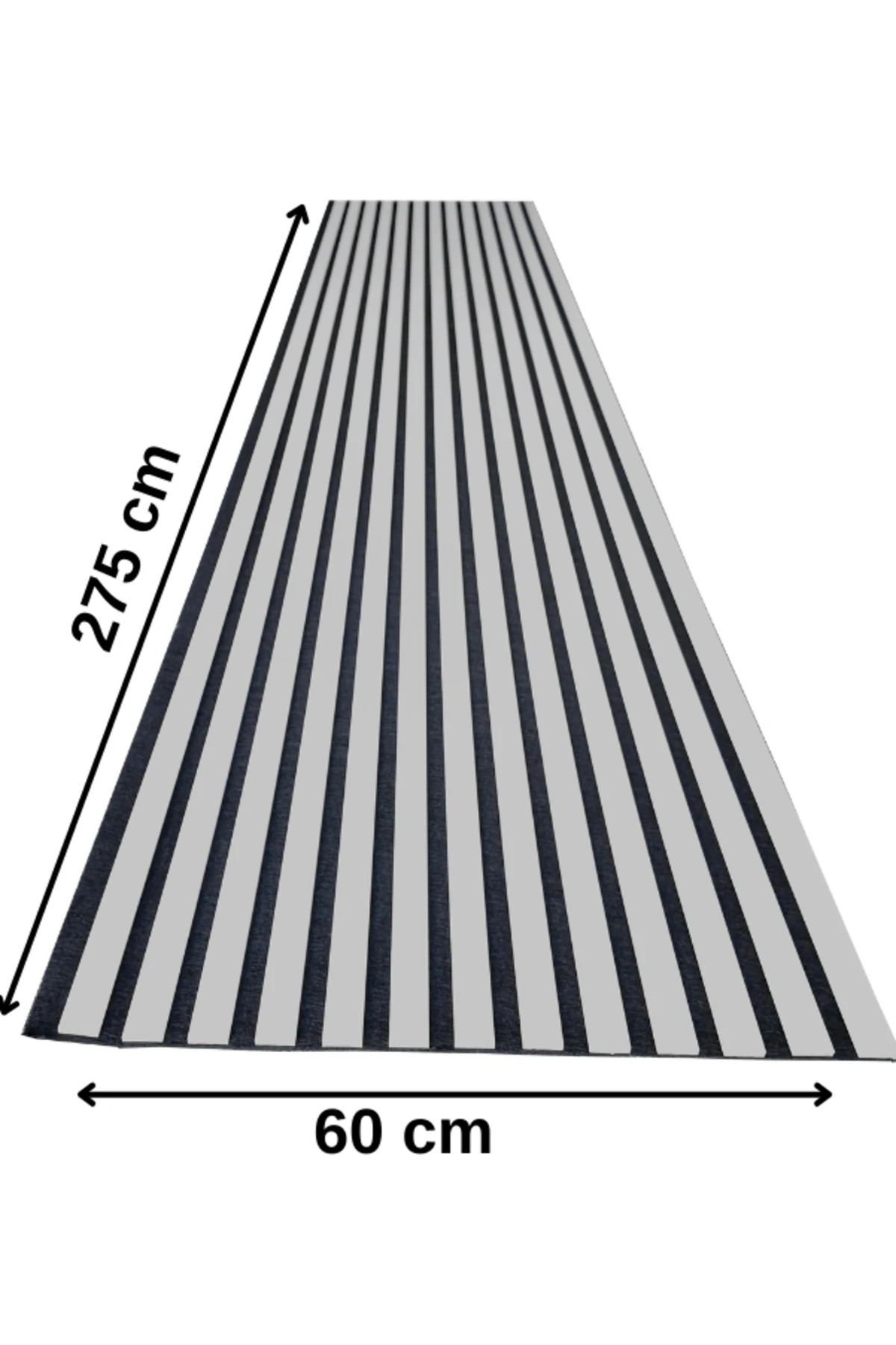 MDF Ahşap Akustik Puvar Paneli 60X275 cm- Soft Gri