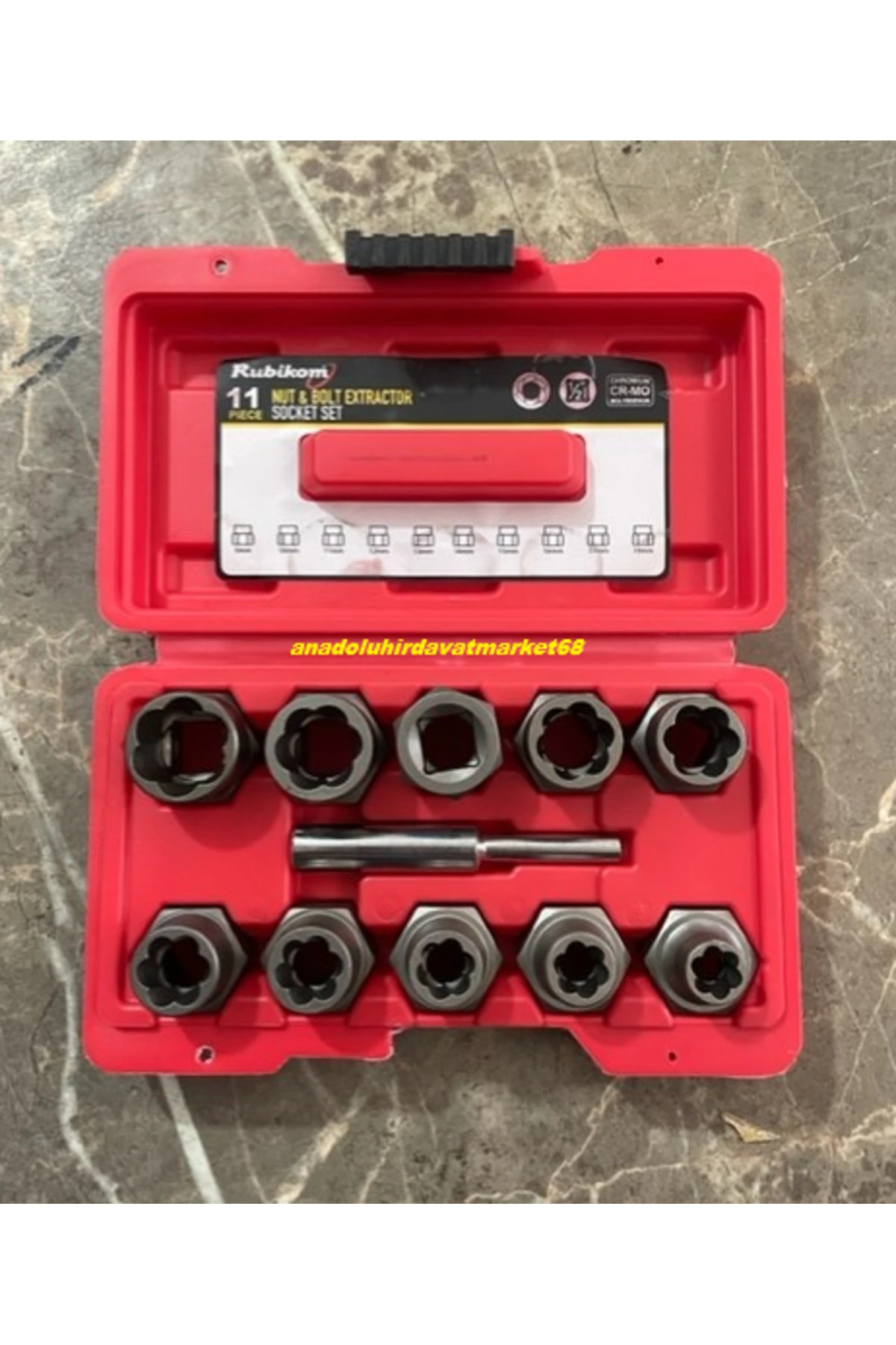 PRO BOZUK BİJON SÖKME LOKMASI BOZULMUŞ CİVATA SÖKME PAFTASI 11PCS