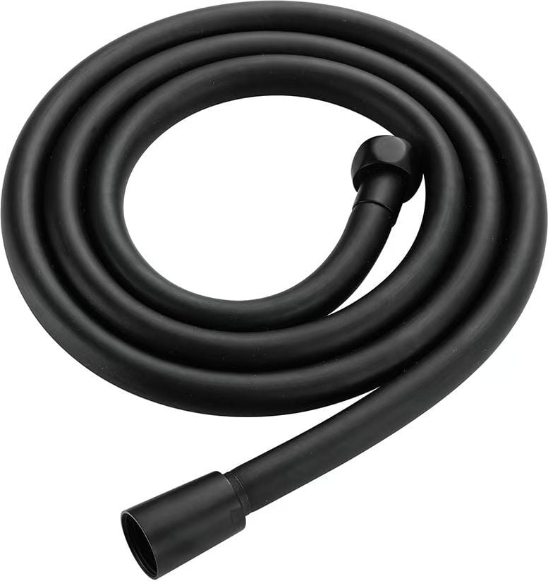 Pvc Black Duş Hortumu 150 cm Pirinç Somon Siyah KDH103-B