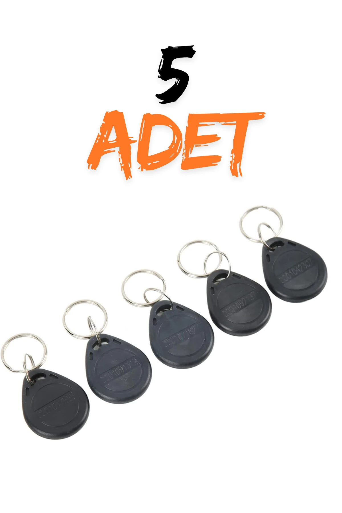 5 Adet Bina Giriş Kapıları Akıllı Kilit Için Çip Anahtar Keyfob Göstergeç Boncuk Anahtarlık