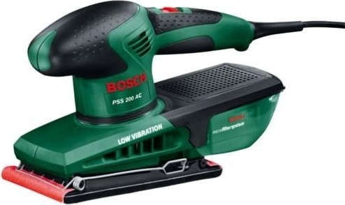 PSS 200 AC-Elektrikli 200 Watt 92x182 mm Micro-filtre Sistemli Titreşim Zımpara Makinası