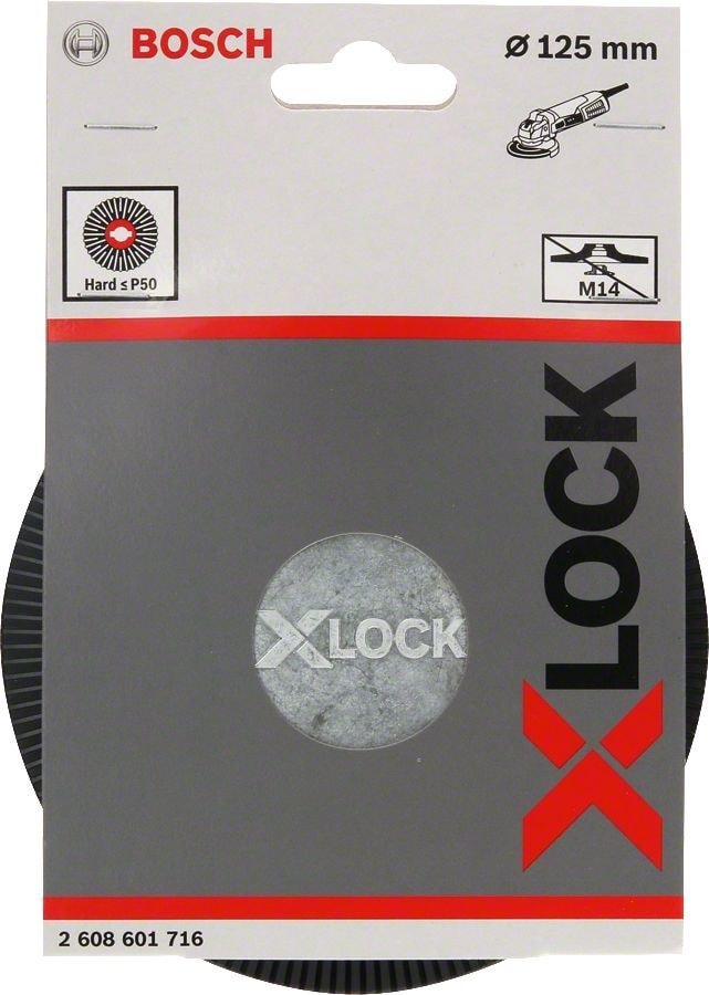 BOSCH - X-Lock - 125 mm Fiber Disk Sert Taban 2608601716