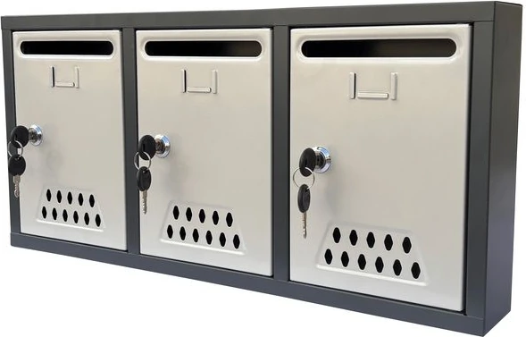 Posta Kutusu 3'lü-Antrasit-Gri