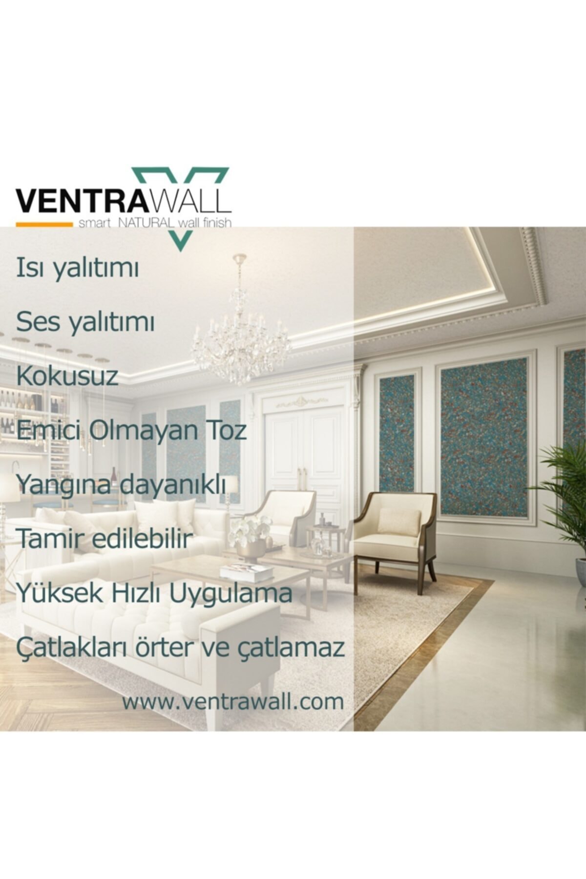 Pamuk Duvar Boyası Isı Yalıtımlı Krem 1.5 Kg