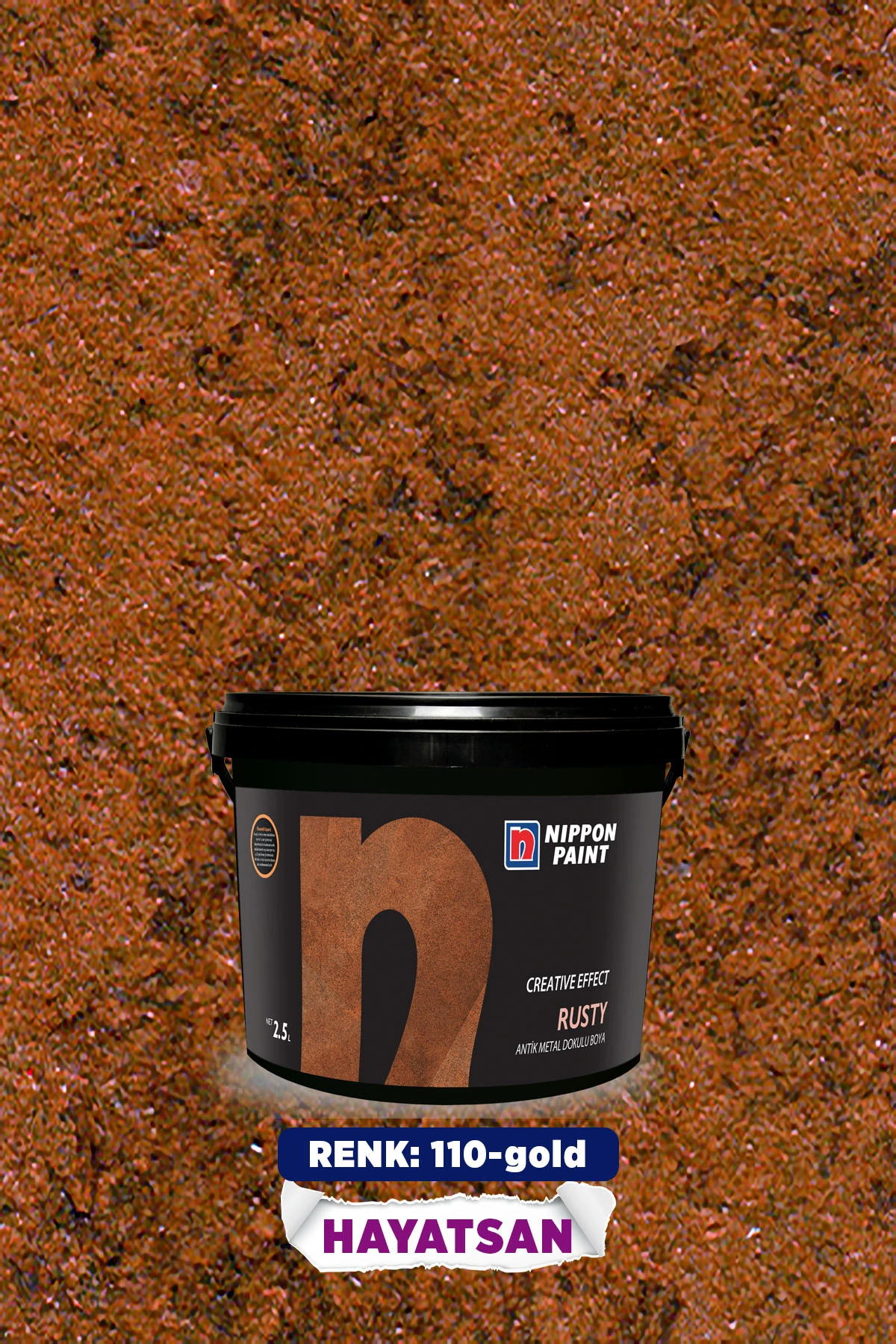 RUSTY: Paslanma ve Antik Metal Etkili Dekoratif İç Cephe Boyası