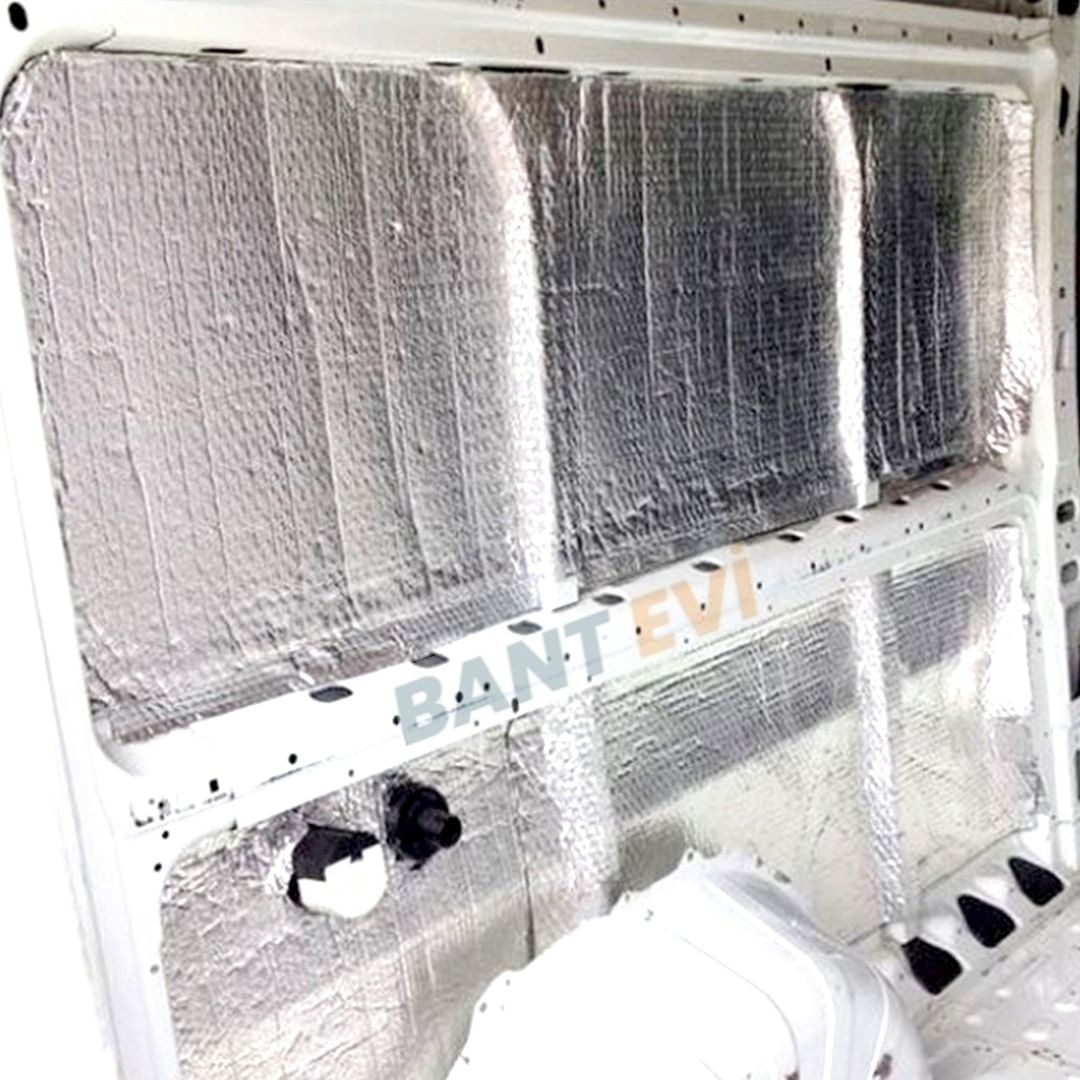 Folyolu Araç Oto Ses Isı Yalıtımı 6mm 10cmx5m Folyolu Kendinden Yapışkanlı Kauçuk Izolasyon Malzemesi