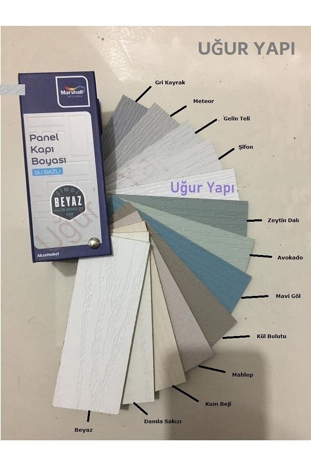 Su Bazlı Kokusuz Panel Kapı Boyası 0.75 Lt Damla Sakızı