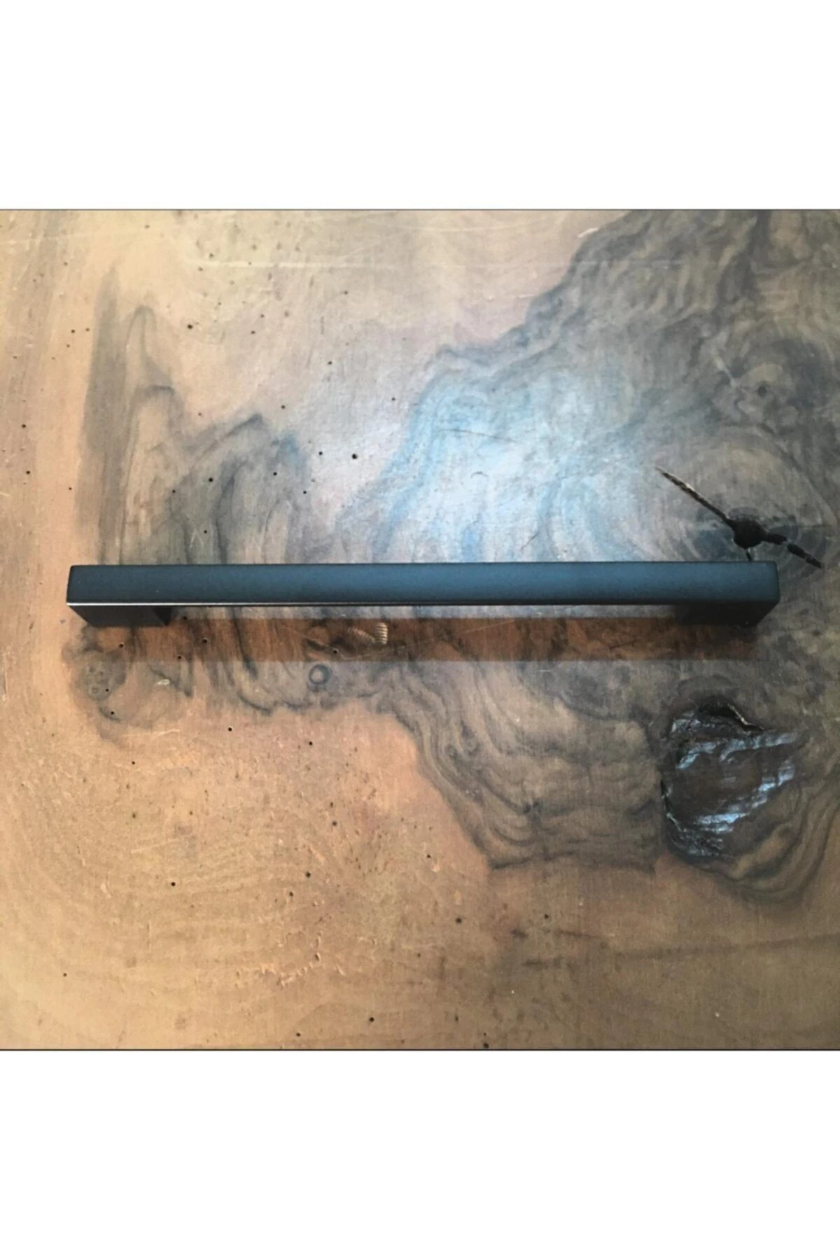 Kare Matsiyah Mobilya Mutfak Gardolap Şifonyer Kulp Çift Delikli 1 Adet 160mm-192mm